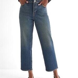 EXPRESS relaxed straight ankle high rise jeans. Size 10R. NWT